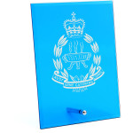  Australian Army Catering Corps (AACC) Nebula Blue Glass Award in Gift Box
