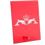  Australian Submarines Nebula Red Glass Award in Gift Box