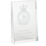 Combat Support Group (CSG) Glacier Glass Award in Gift Box Image 0 