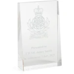 Australian Intelligence Corps (Aust INT) Glacier Glass Award in Gift Box Image 0 