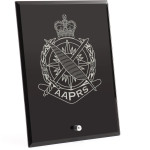  Australian Army Public Relations Service (AAPRS) Nebula Black Glass Award in Gift Box