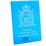 Australian Army Aviation Corps (AAAvn) Nebula Blue Glass Award in Gift Box Image 0 