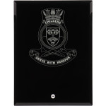  HMAS Childers Nebula Black Glass Award in Gift Box