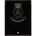  HMAS Choules Nebula Black Glass Award in Gift Box