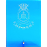  HMAS Choules Nebula Blue Glass Award in Gift Box
