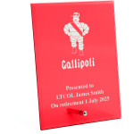  Gallipoli Company Nebula Red Glass Award in Gift Box