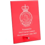 RAAF Base Williamtown (RAAFWLM) Nebula Red Glass Award in Gift Box Image 0 