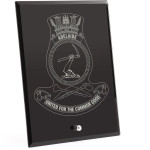 HMAS Adelaide (III) Nebula Black Glass Award in Gift Box Image 1 