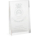 HMAS Anzac Glacier Glass Award in Gift Box Image 0 