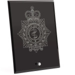  Royal Australian Army Medical Corps (RAAMC) Nebula Black Glass Award in Gift Box
