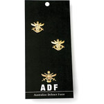  ADF Cuff Links On Card Australian Defence Force (ADF) 20mm cut out cuff links. Order now from the military specialists. Displayed on a presentation card with a brief history of the ADF. These beautiful gold plated cuff link