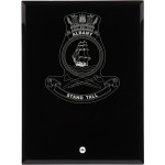  HMAS Albany Nebula Black Glass Award in Gift Box