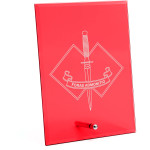  2nd Commando Regiment (2 CDO REGT) Nebula Red Glass Award in Gift Box
