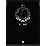  5/7 RAR Nebula Black Glass Award in Gift Box