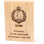  5/7 RAR Heritage Wooden Award