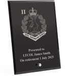  2nd Battalion, Royal Australian Regiment Nebula Black Glass Award in Gift Box