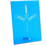  1st Commando Regiment (1 CDO REGT) Nebula Blue Glass Award in Gift Box