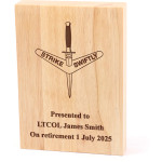  1st Commando Regiment (1 CDO REGT) Heritage Wooden Award