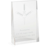  1st Commando Regiment (1 CDO REGT) Glacier Glass Award in Gift Box