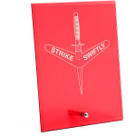  1st Commando Regiment (1 CDO REGT) Nebula Red Glass Award in Gift Box