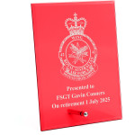  No 42 Wing (42WG) Nebula Red Glass Award in Gift Box