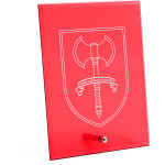  Special Operations Engineer Regiment (SOER) Nebula Red Glass Award in Gift Box