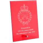 Royal Australian Corps of Military Police (RACMP) Nebula Red Glass Award in Gift Box Image 0 