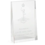 Royal Australian Corps of Signals (RASigs) Glacier Glass Award in Gift Box Image 0 