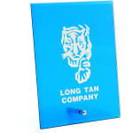  Long Tan Company Nebula Blue Glass Award in Gift Box