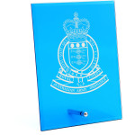  Royal Australian Army Ordnance Corps (RAAOC) Nebula Blue Glass Award in Gift Box