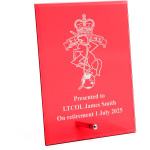  Royal Australian Electrical and Mechanical Engineers (RAEME) Nebula Red Glass Award in Gift Box