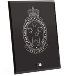  Royal Australian Army Pay Corps (RAAPC) Nebula Black Glass Award in Gift Box