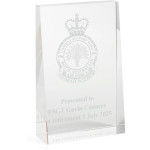  No 396 Combat Support Wing (396CSW) Glacier Glass Award in Gift Box