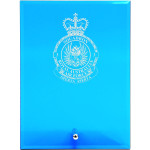  No 3 Squadron (3SQN) Nebula Blue Glass Award in Gift Box