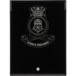  HMAS Stuart (III) Nebula Black Glass Award in Gift Box