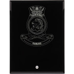  HMAS Toowoomba Nebula Black Glass Award in Gift Box