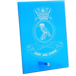  HMAS Yarra (IV) Nebula Blue Glass Award in Gift Box