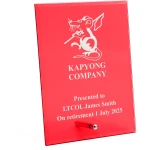 Kapyong Company Nebula Red Glass Award in Gift Box Image 0 