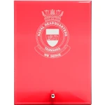  Naval Headquarters Tasmania Nebula Red Glass Award in Gift Box
