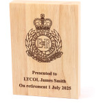 Royal Australian Engineers (RAE) Heritage Wooden Award Image 0 