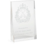  Royal Australian Infantry (RAinf) Glacier Glass Award in Gift Box