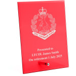  Royal Australian Regiment (RAR) Nebula Red Glass Award in Gift Box