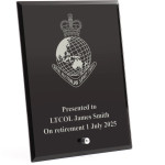  Royal Australian Survey Corps (RASvy) Nebula Black Glass Award in Gift Box
