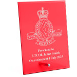  Royal Military College (RMC) Nebula Red Glass Award in Gift Box