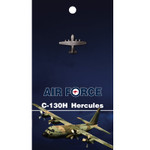  C-130H Hercules Lapel Pin On Card Get the quality C-130H Hercules Lapel Pin On Card today, order now from the military specialists. This 25mm nickel-plated lapel pin is a masterful 3D lapel pin, with a butterfly clasp on the back and