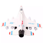  F-16 FALCON FIGHTER 7.5" DIE CAST - White