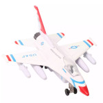  F-16 FALCON FIGHTER 7.5" DIE CAST - White