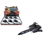  SR-71 BLACK BIRD SCOUT DIE CAST 8" - SOLD A DISPLAY OF 6 C12