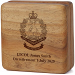  1st Battalion, Royal Australian Regiment Tasmanian Blackwood Keepsake Box