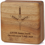  1st Commando Regiment (1 CDO REGT) Tasmanian Blackwood Keepsake Box